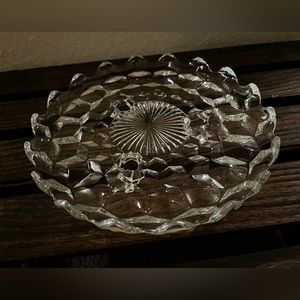 Vintage American Fostoria Display Plate with feet